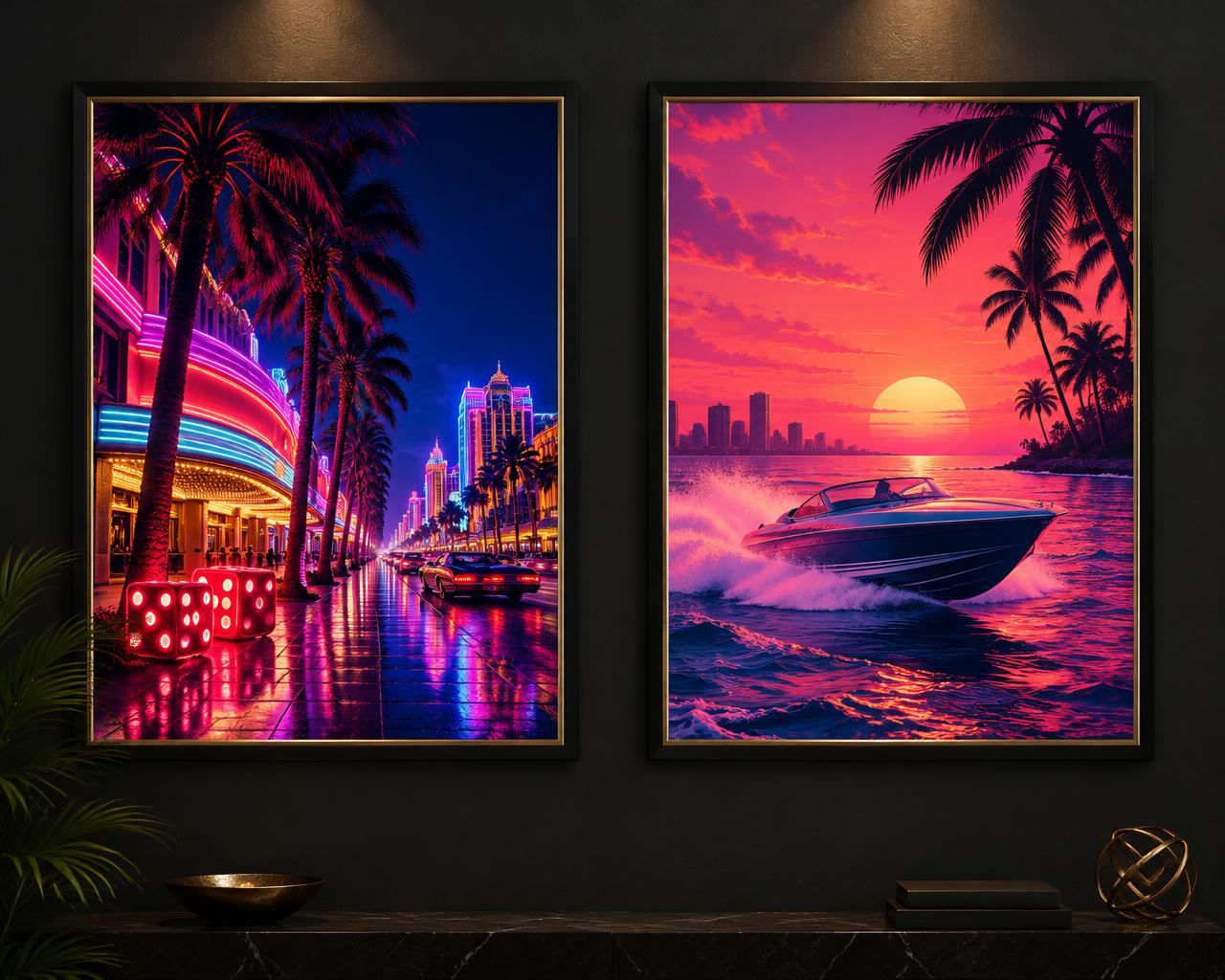Casino & Speedboat Diptych