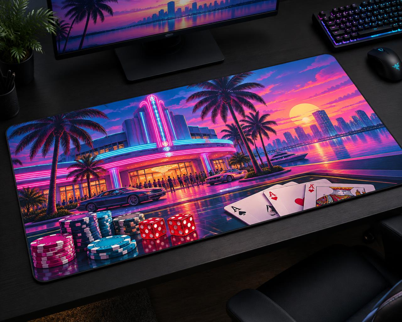 High Roller Casino Desk Mat